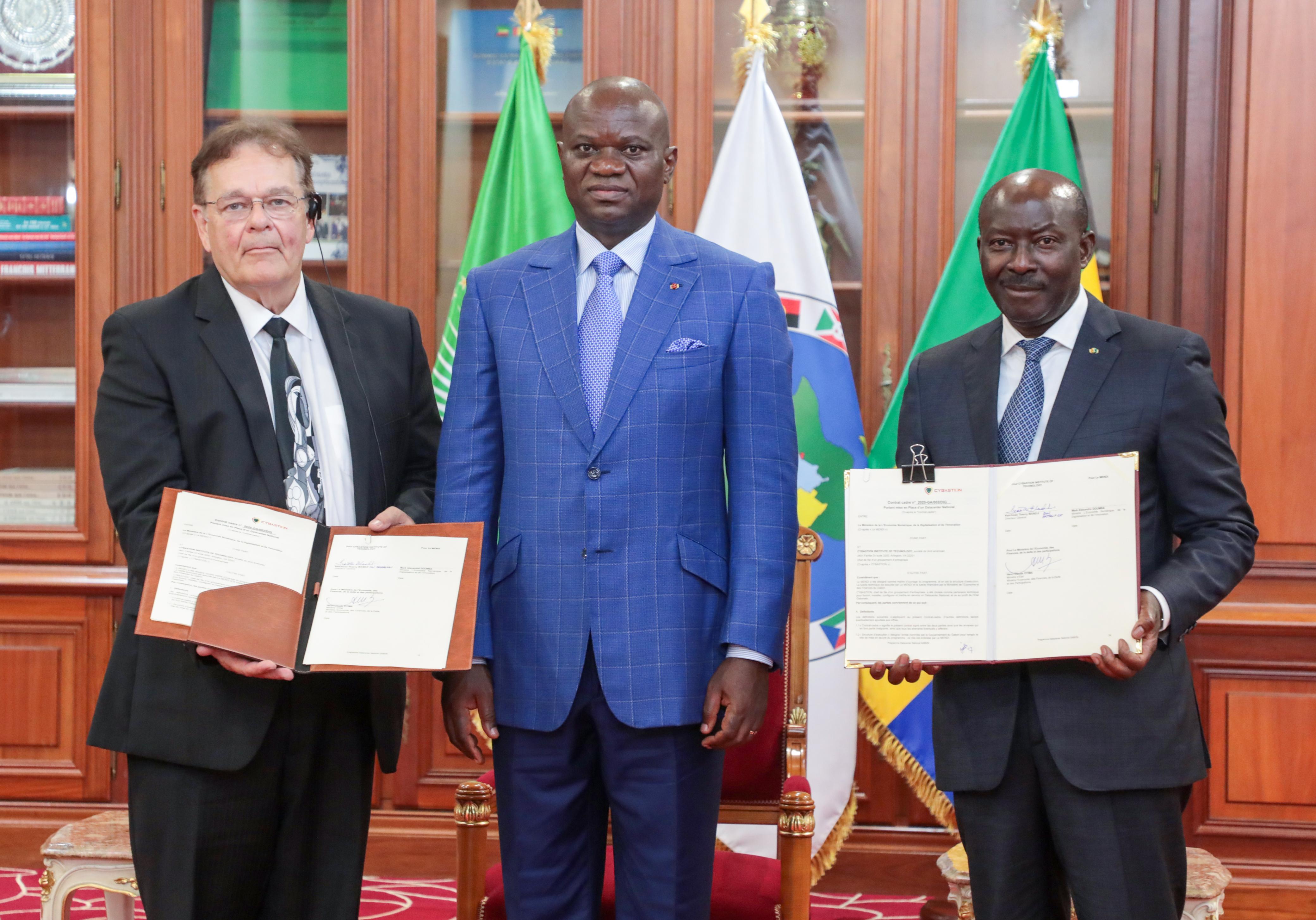 Création du Data Center national: le Gabon signe une convention avec le groupe Cybastion