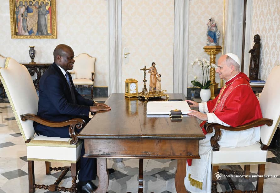 Le Pape Léon XIV reçoit le Président Brice Clotaire Oligui Nguema